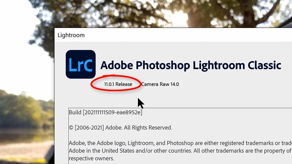 Lightroom Classic v11 Updater